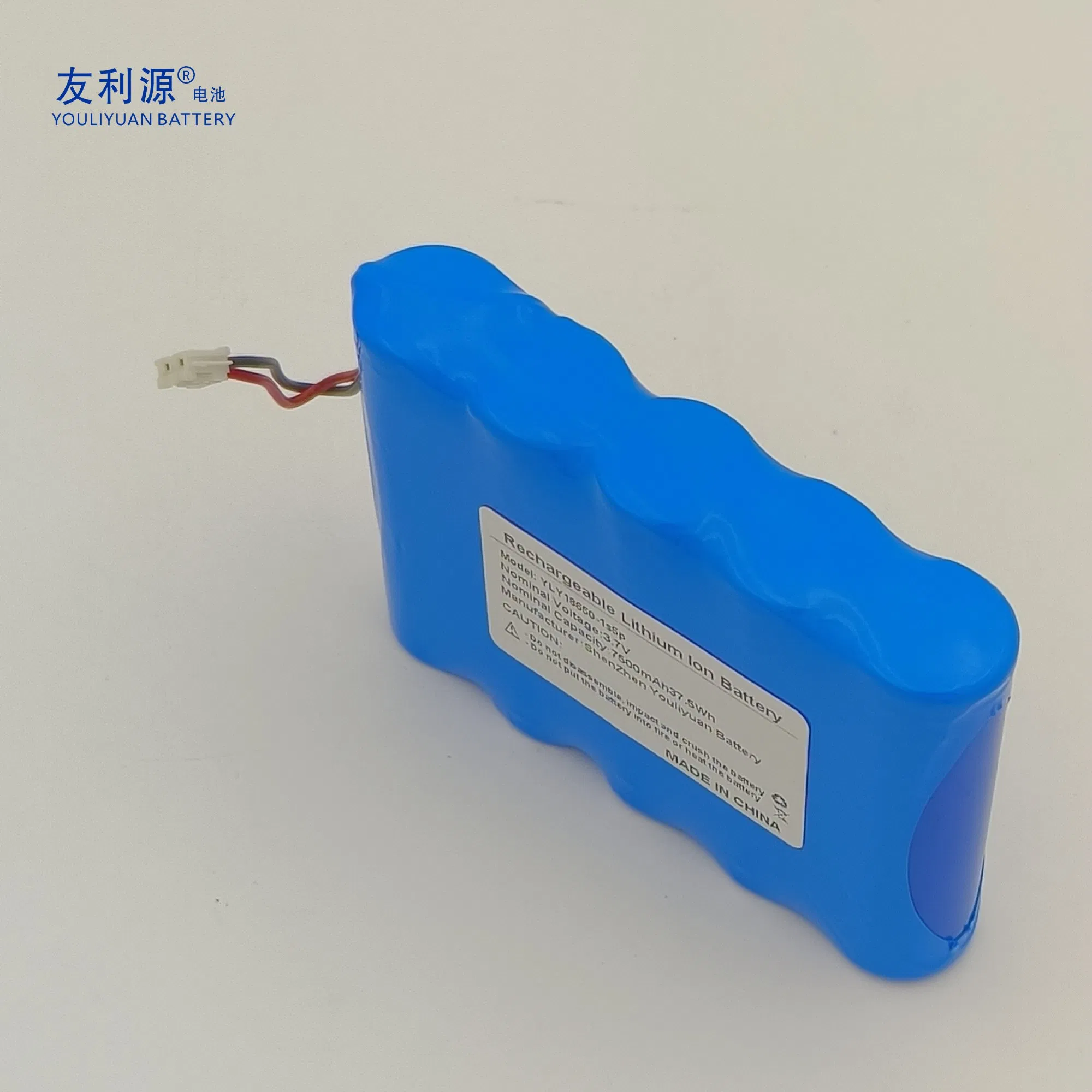 Hot Sale 3.7V 18650 Battery 1s5p 7500mAh Lithium Ion LED Lights Consumer Electronics Battery Pack