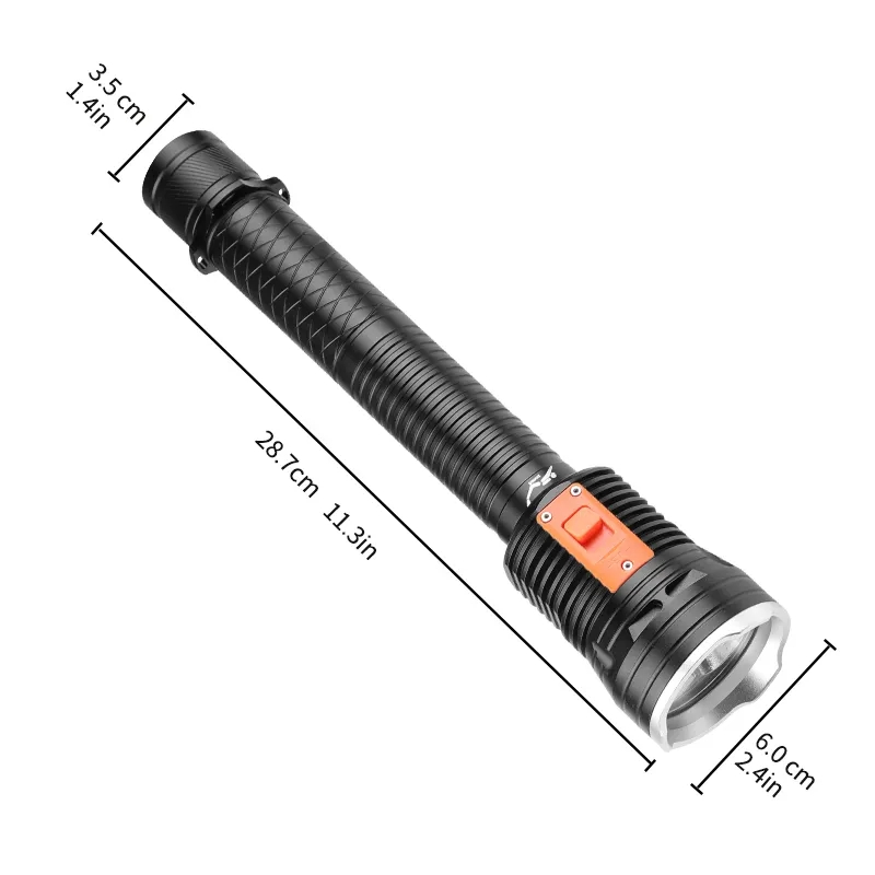 3 LED Xhp 70 High Lumen LED Diving Flashlight Underwater Dive Torch Waterproof Tactical Submersible Light