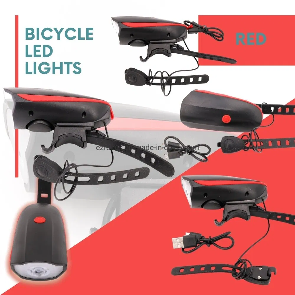 2 in 1 LED Bike Light with Electric Bell Trembler Buzzers Wyz14473
