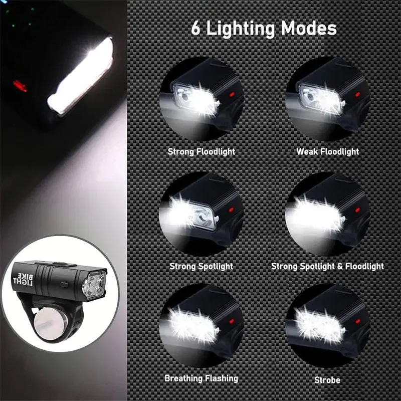 Howlighting Bike Headlight 2X T6 Bicycle Light Flashlight LED USB Rechargeable Torch Aluminum Alloy Cycling High Beam