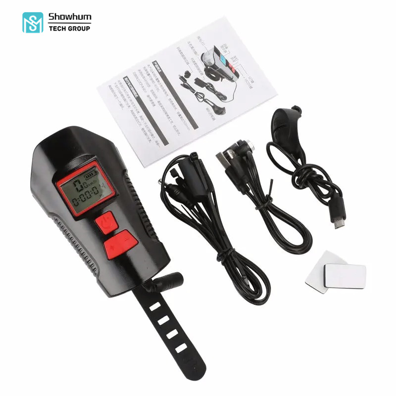 Good Quality Horn LED Cycle Front Headlight Rechargeable Bicycle Light