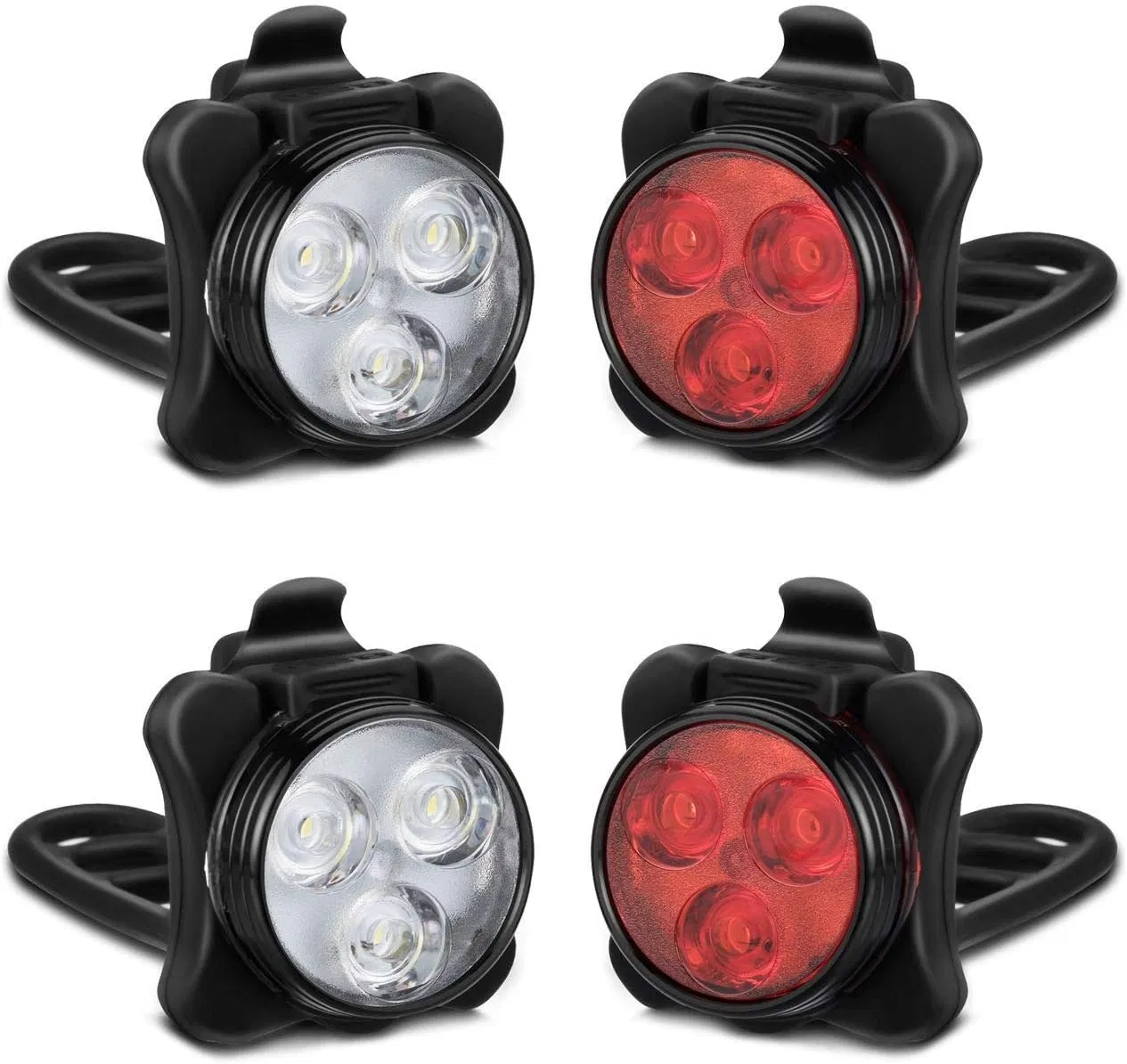 Bright USB Bicycle Accessories Rechargeable Outdoor Waterproof Front LED Light Bike Light