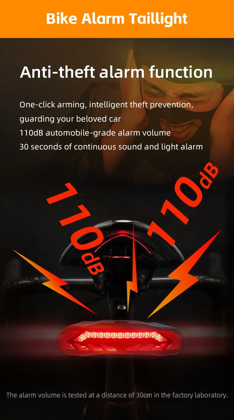 Smart Wireless Remote Handlebar Control Bike Light System, Headlight Brake/Turn Signal Taillight