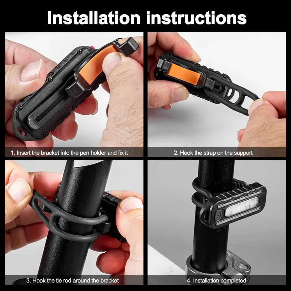 Ype-C Flashlight Rechargeable LED Safety Lighting Mini Keychain Flashlight Bike Warn Lamp Red Blue Shoulder Po Lice Light LED Torch Flashlight