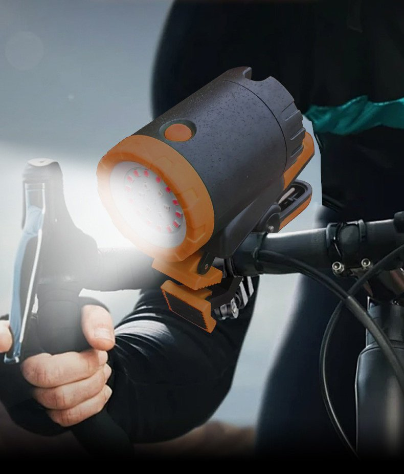 3 in 1 Outdoor Waterproof Magnet Type C Rechargeable LED Work Light with Clip for Biking Emergency Red Flash Portable Work Light