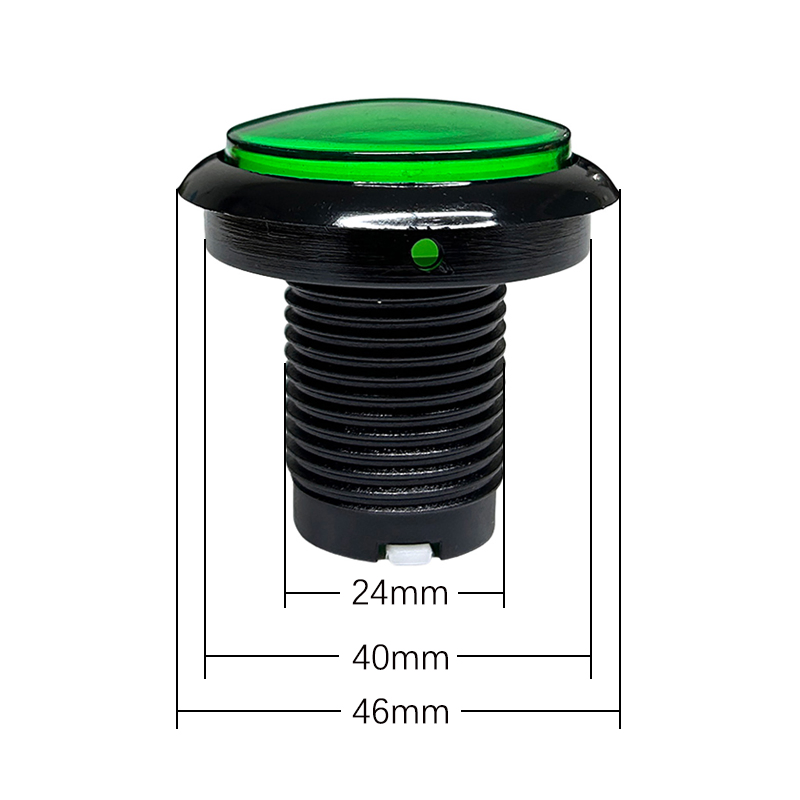 Round Button with Light for Claw Machine, Cigarette Machine, Game Machine, 46mm Button Accessories