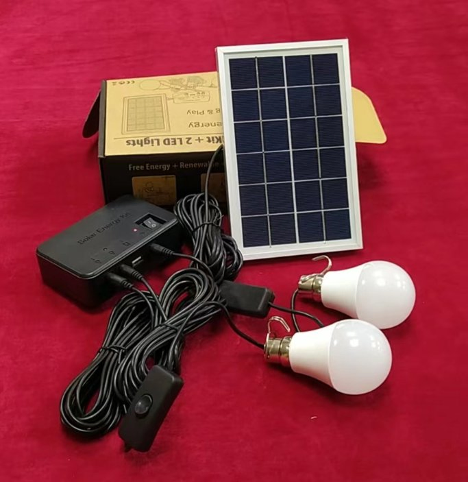 Efficient Portable LED Home Light Solar Lighting Kits Power for Home Lighting