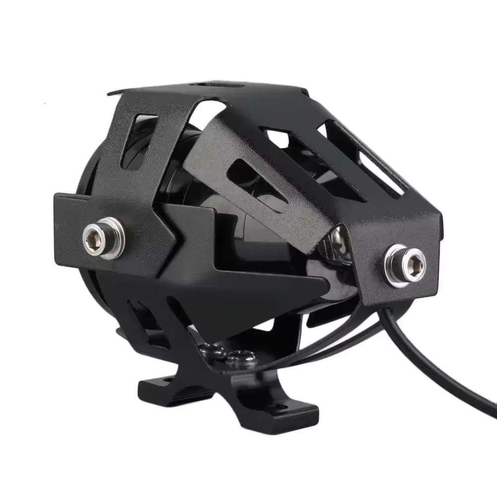 LED Lights Electric Scooter Motorcycle Headlight W/ Angel Eye Devil Eye Motorcycle Lighting System