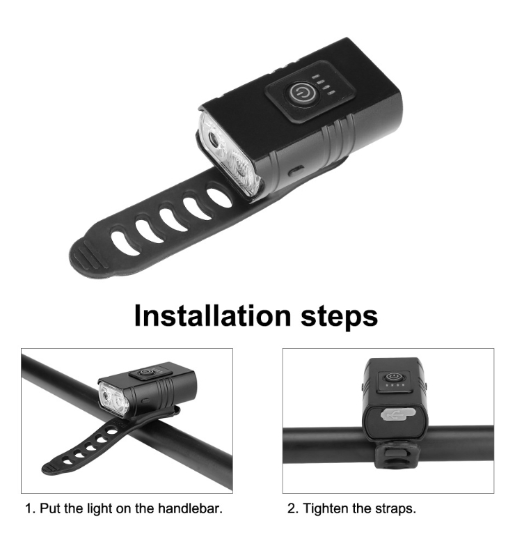 Wholesale Outdoor Night Riding Road Mountain Bike LED Front Light Super Bright Rechargeable LED Mountain Bike Tail Rear Light