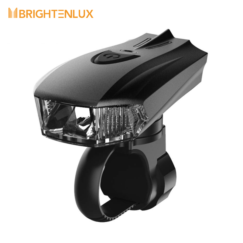 Brightenlux Custom Logo Rechargeable Accessories USB Waterproof Mountain Bike Front LED Head Light Electric Bicycle Flashlight with Battery Indicator