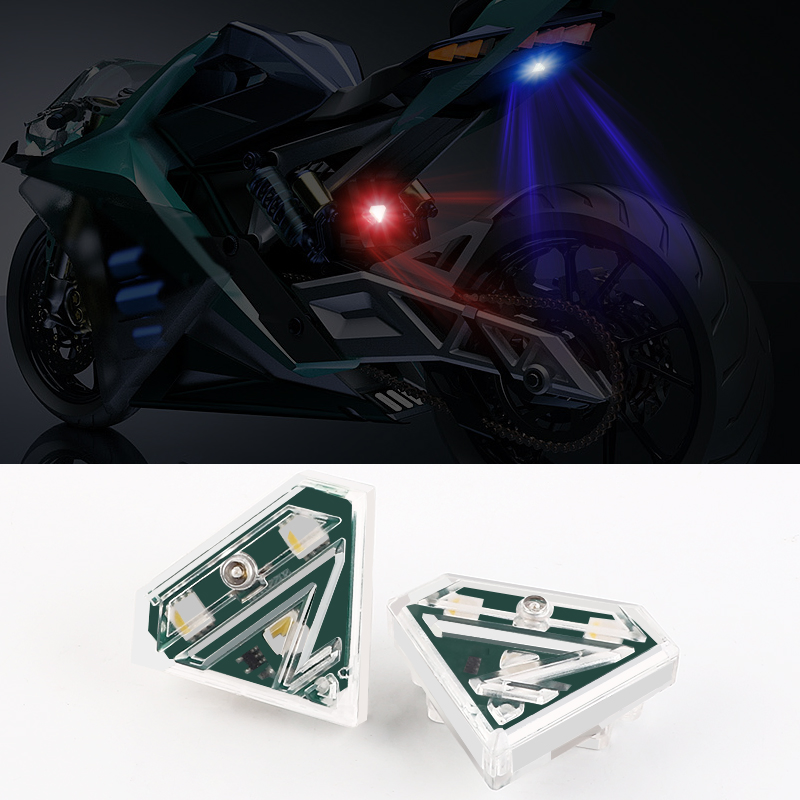 Bicycle Tail Light, Super Bright Bicycle Safety LED Warning Bike Flashlight, RGB Skateboard Light, Bicycle Tail Light Rechargeable Waterproof for Scooter Light