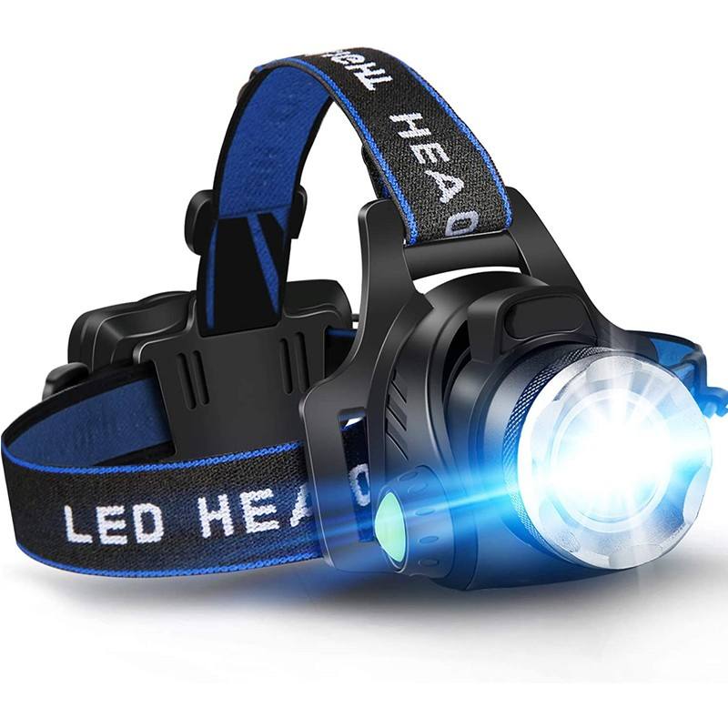 Waterproof Cycling Flashlight Durable Outdoor Sports Head Torch Hiking T6 LED Zoomable Headlamp