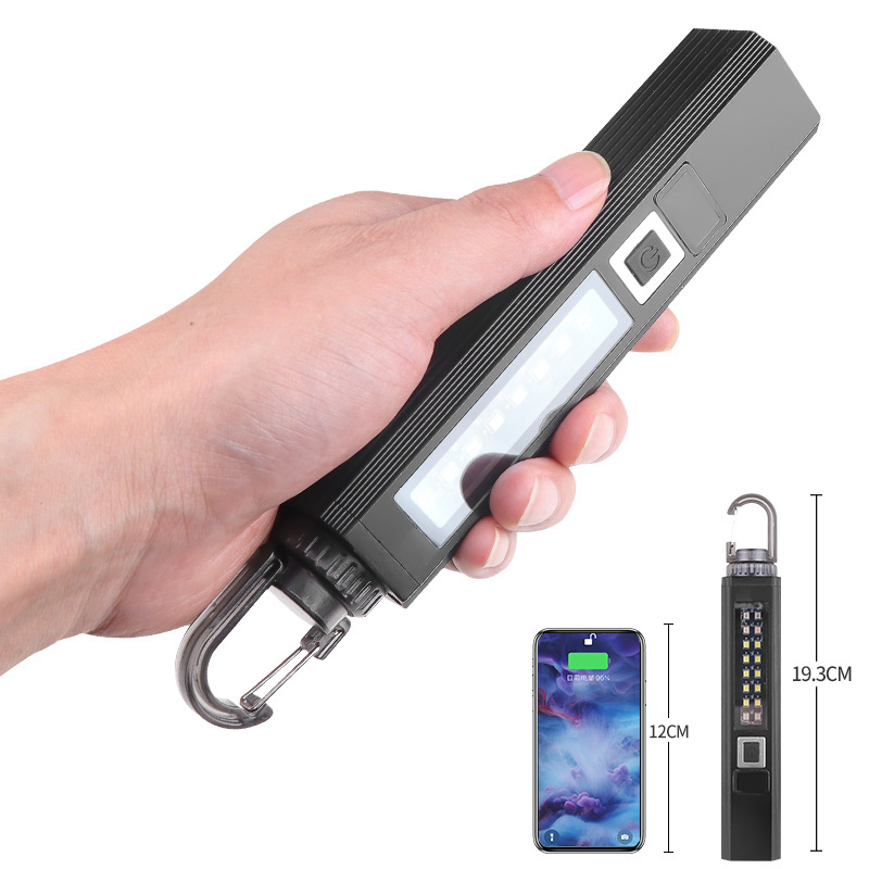 Rechargeable Power Bank Aluminum UV and Laser LED Flashlight with Magnet