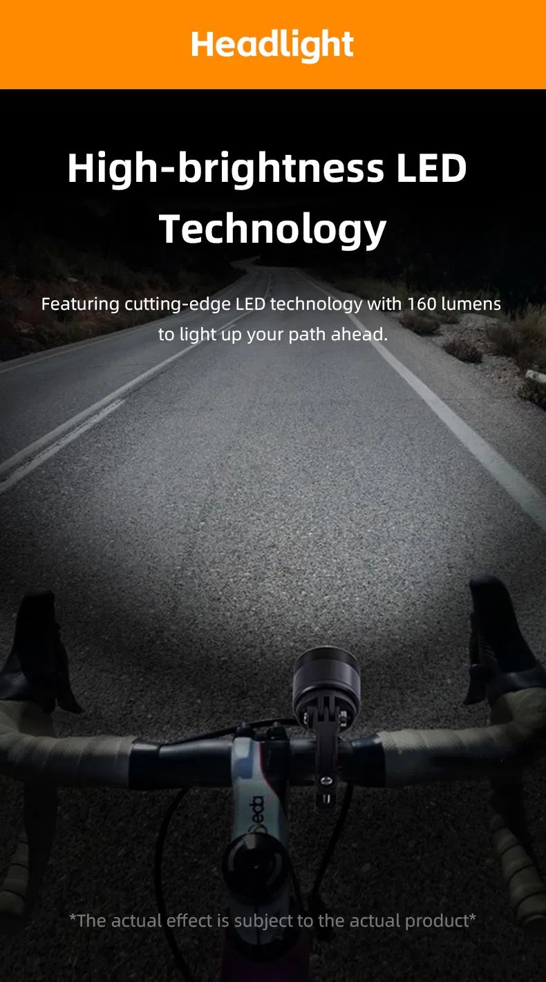 Smart Wireless Bike Light System: Headlight + Brake &amp; Turn Signal Taillight