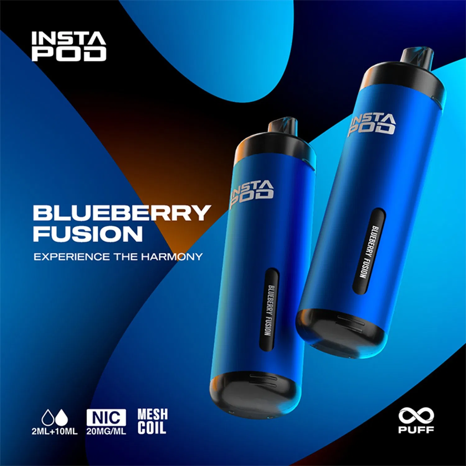 Wholesale Mtl Vaping Instapod 6000 Puffs 14 Flavors Disposable E-Cigarette Prefilled 2ml Pod Cartridge Vape Starter Kit with LED Light Battery Display