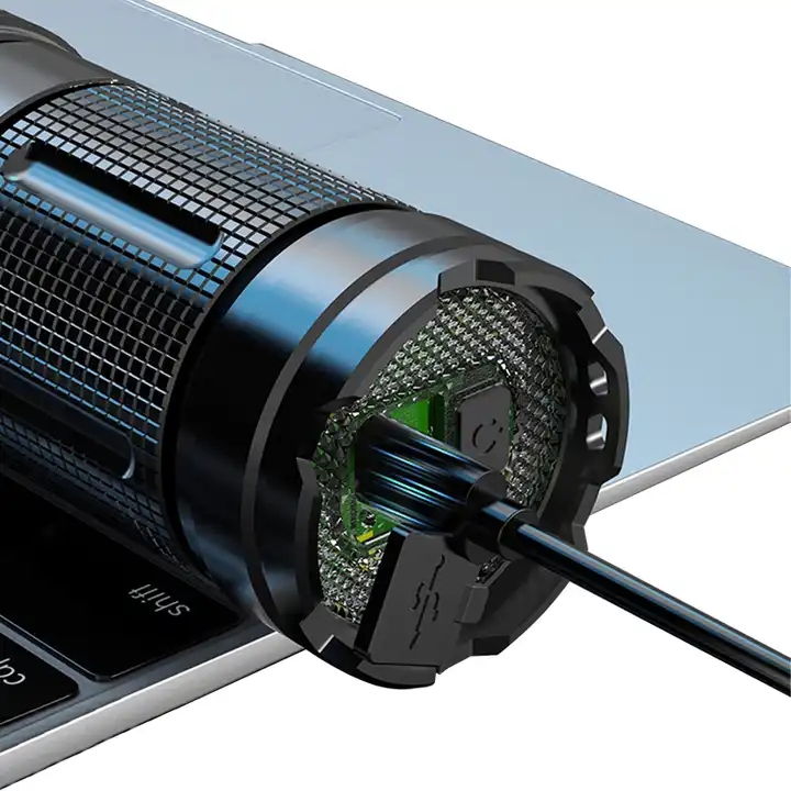 Strong Lumen COB Rechargeable Battery Aluminium Casing Outdoor Camping Emergency LED Work Lamp Torch Longshot White Laser Type-C Flashlight