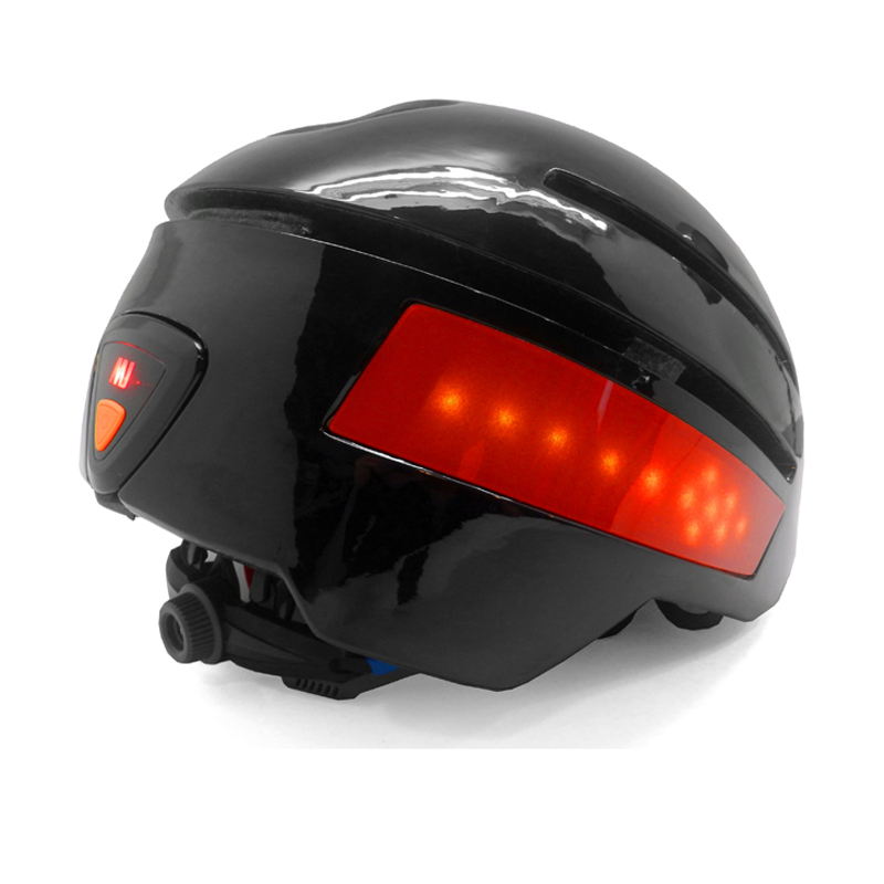 Bicycle Helmets with LED Lights Night Riding Cap CE Smart Cycling Helmet