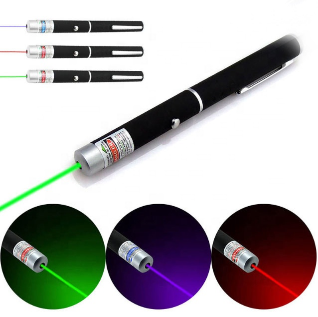Interactive LED Cat Laser Pointer Pen LED Flashlight Powered Battery