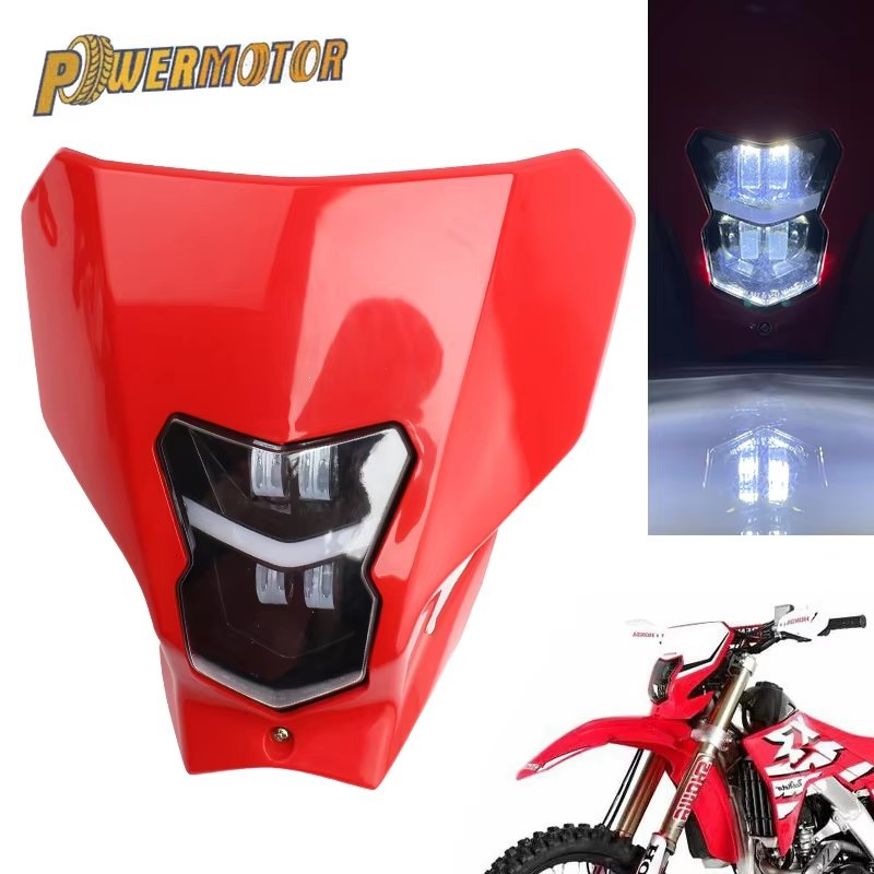 for Crf450 Motocross Headlight Plate LED Motor Bike Head Light 450L 450xr Lxr 2019 2020 Headlamp Motorcycle Accessories
