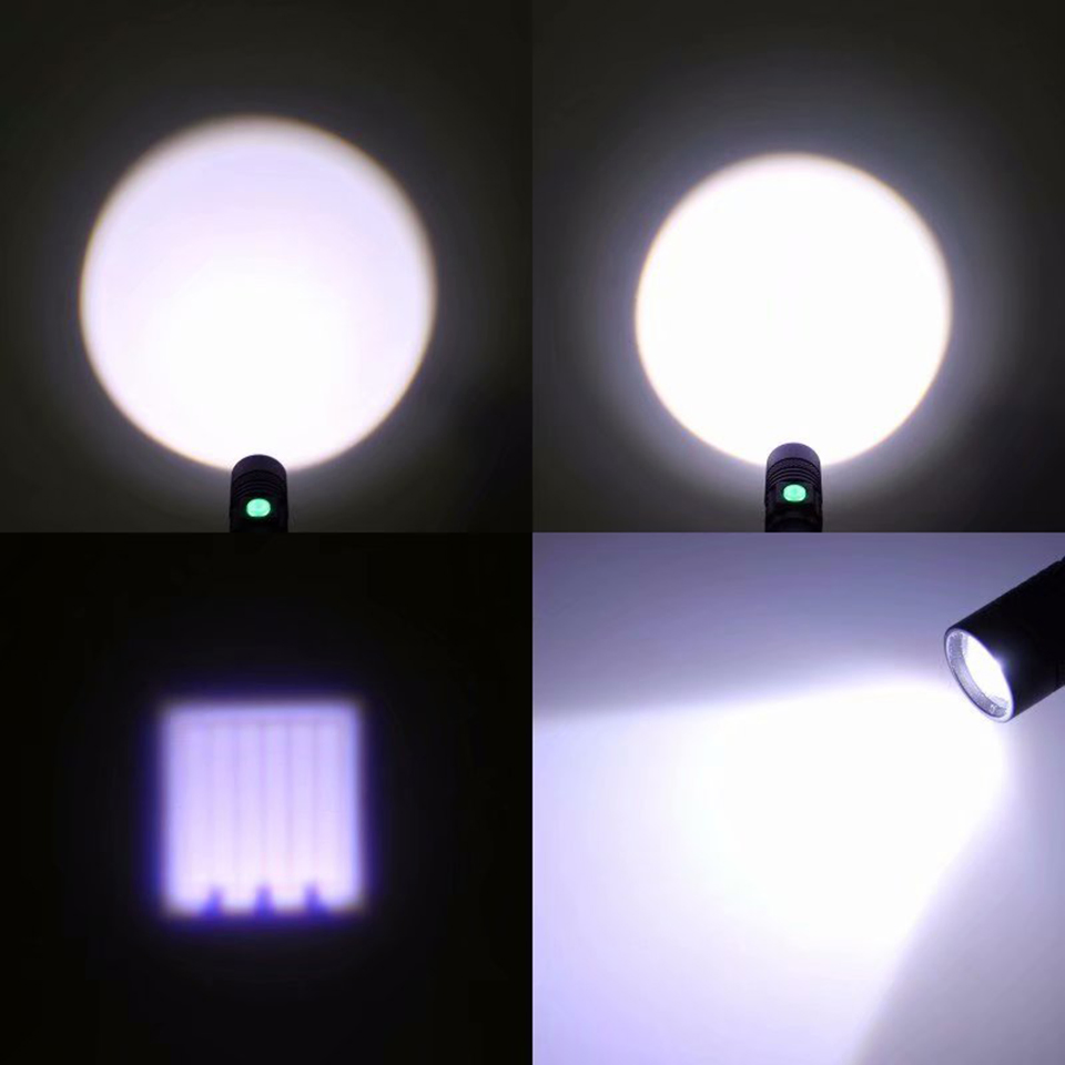 Xm-T6 18650 Battery Rechargeable Flashlight Aluminum Zoom Waterproof Bicycle Flashlight