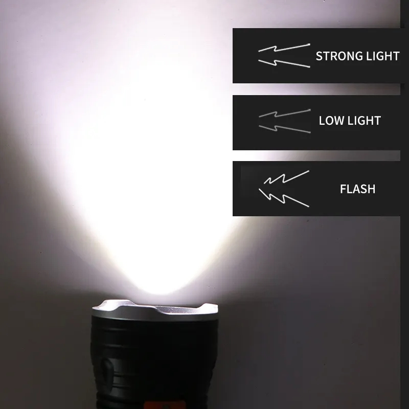 3 LED Xhp 70 High Lumen LED Diving Flashlight Underwater Dive Torch Waterproof Tactical Submersible Light