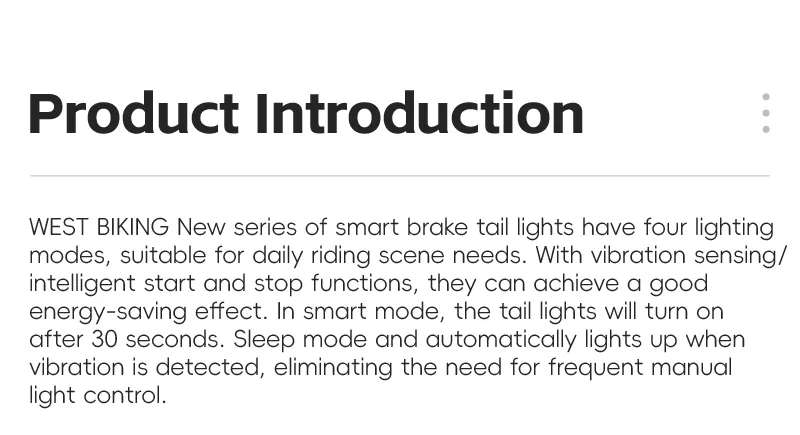 Bike Tail Light Dimension