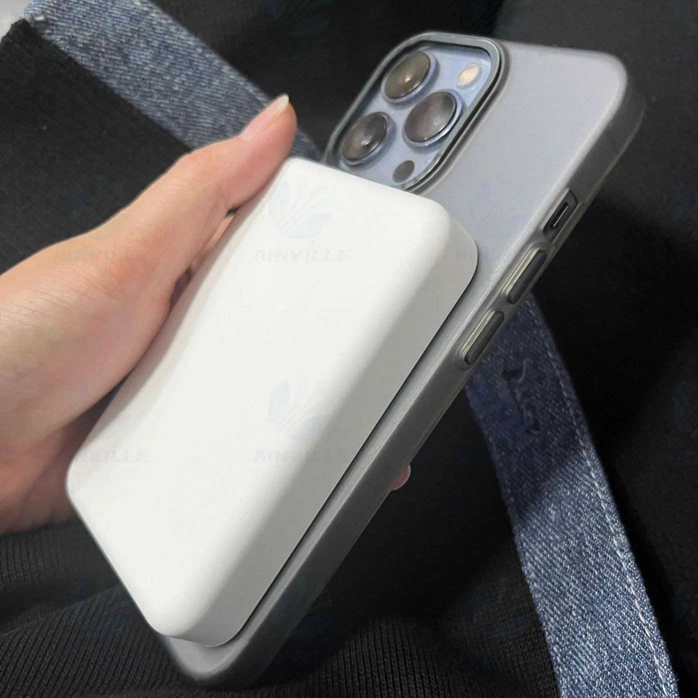 Original 1: 1 Mag Safe Battery Pack for Phone 12/13/14 PRO Max High Quality Magsaf Magnetic Wireless Power Bank Safe Packs