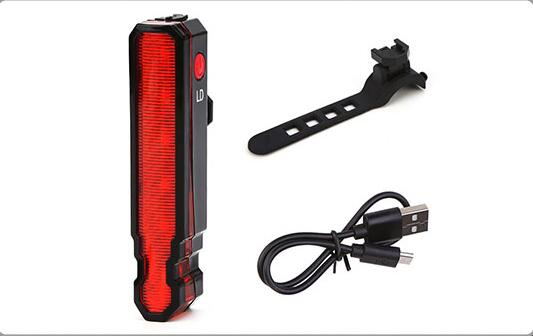 Bike Bicycle Light USB LED Rechargeable Front Back Headlight Lamp Flashlight