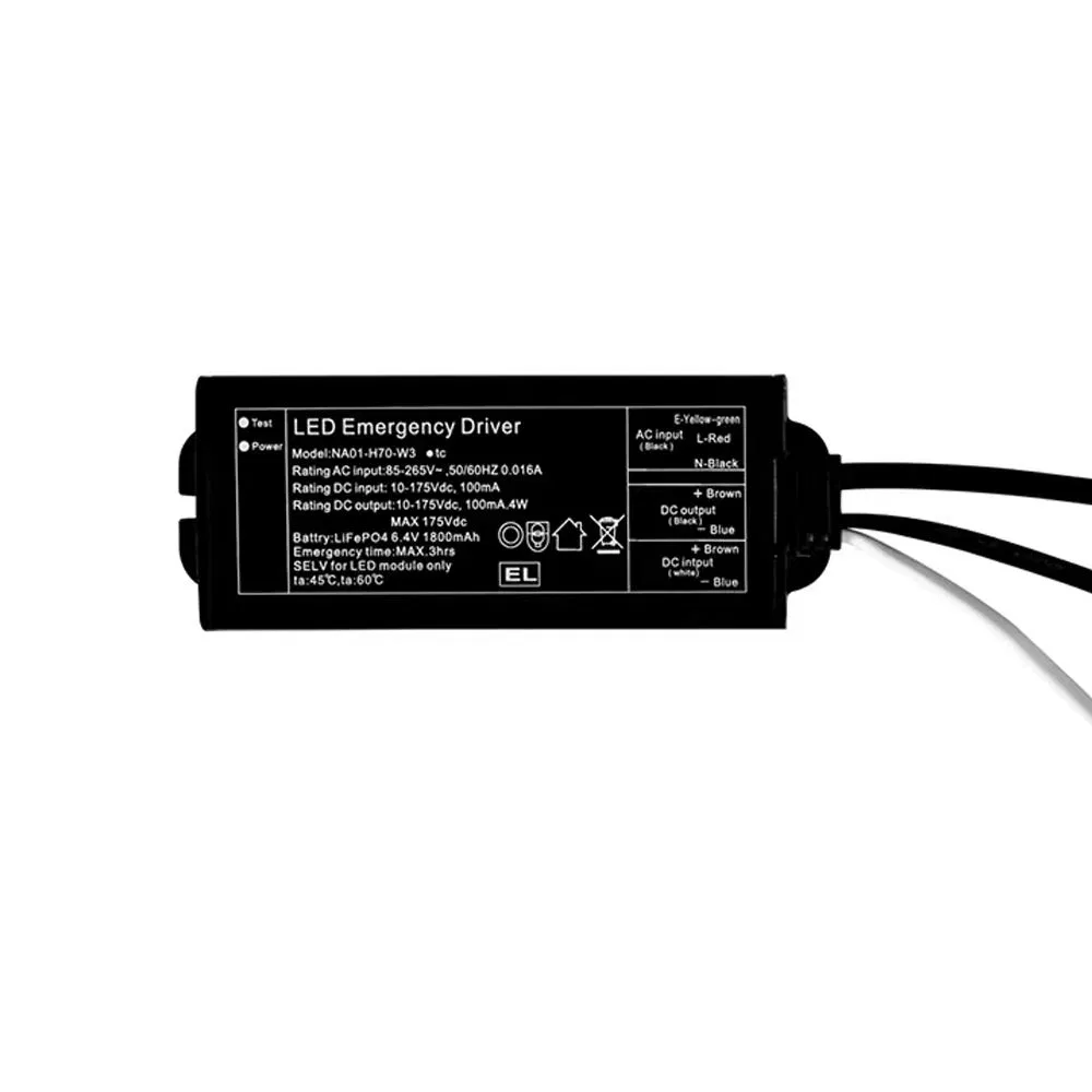 Battery Emergency LED Conversion Kit with 3-70W Down Ceiling Panel Light