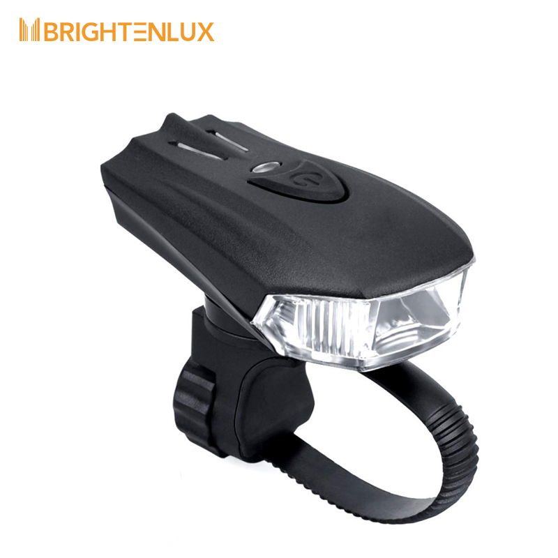 Brightenlux Custom Logo Rechargeable Accessories USB Waterproof Mountain Bike Front LED Head Light Electric Bicycle Flashlight with Battery Indicator