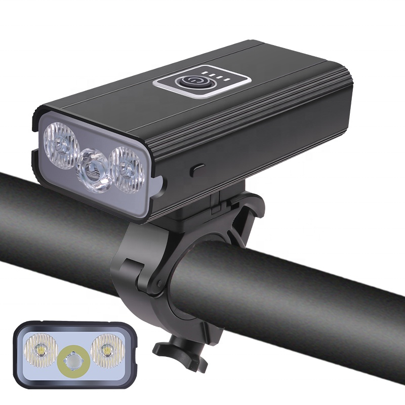 Powerful Bicycle Headlight Power Bank USB Chargeable Waterproof Bike Flashlight