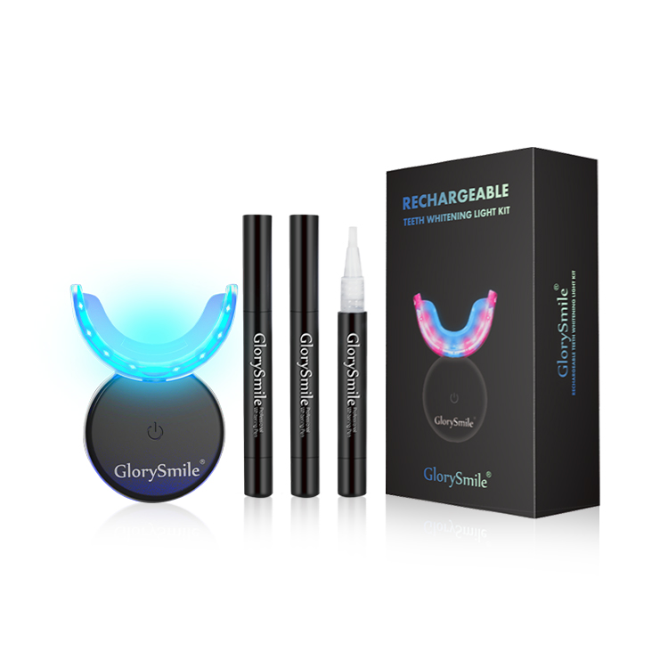 Advanced Private Label Custom Logo Teeth Whitening Kit Wireless with LED Light and Gels