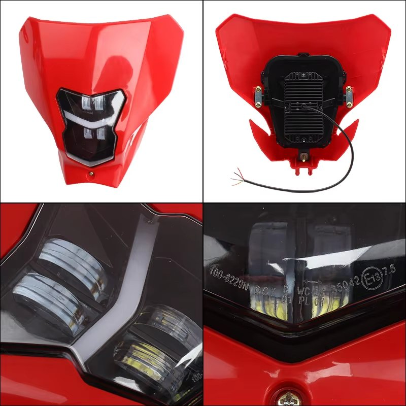 for Crf450 Motocross Headlight Plate LED Motor Bike Head Light 450L 450xr Lxr 2019 2020 Headlamp Motorcycle Accessories