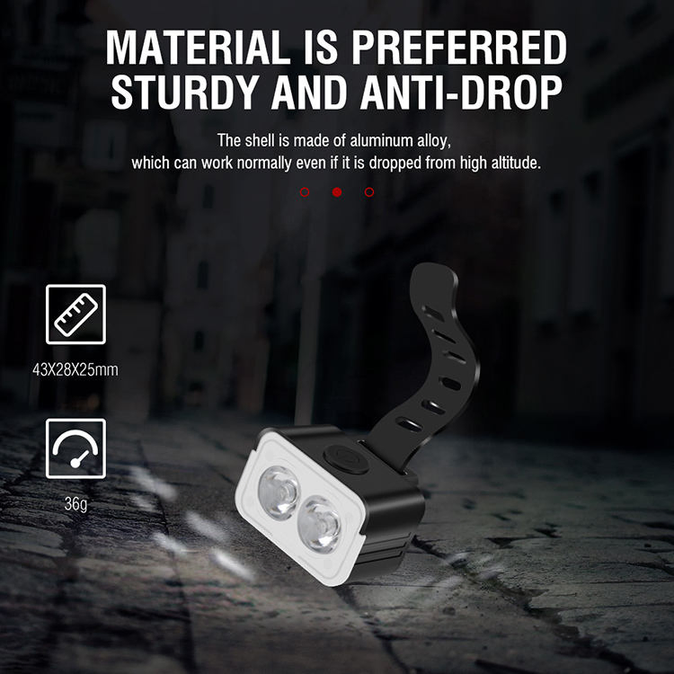 USB Rechargeable Waterproof LED Bicycle Light Set for Safe Night Riding