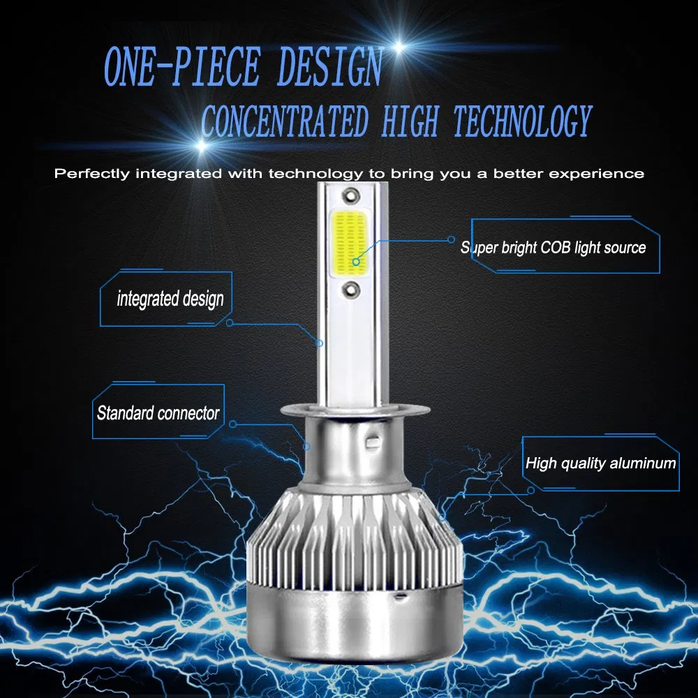 Auto Lighting System C6mini LED Headlight Bulb 8000lm H4 H7 H11 H13 Others Car Light Accessories