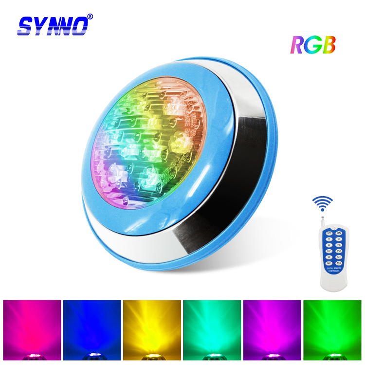 Stainless Steel IP68 Under Water Spotlight Diving Submersible Swimming Pool Light LED Underwater Light RGB Pool Light