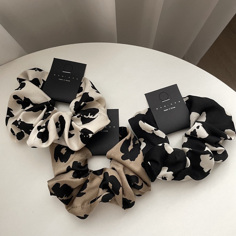 New Light Luxury Fashion High-End Flower Large Intestine Hair Ring Simple Temperament All-Match Hair Rope Hair Accessories Women