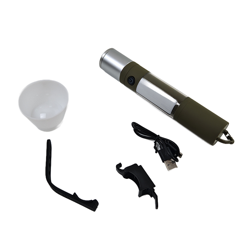 All-in-One Rechargeable Versatile Camping Flashlight with Magnetic Mount and Bicycle Rack