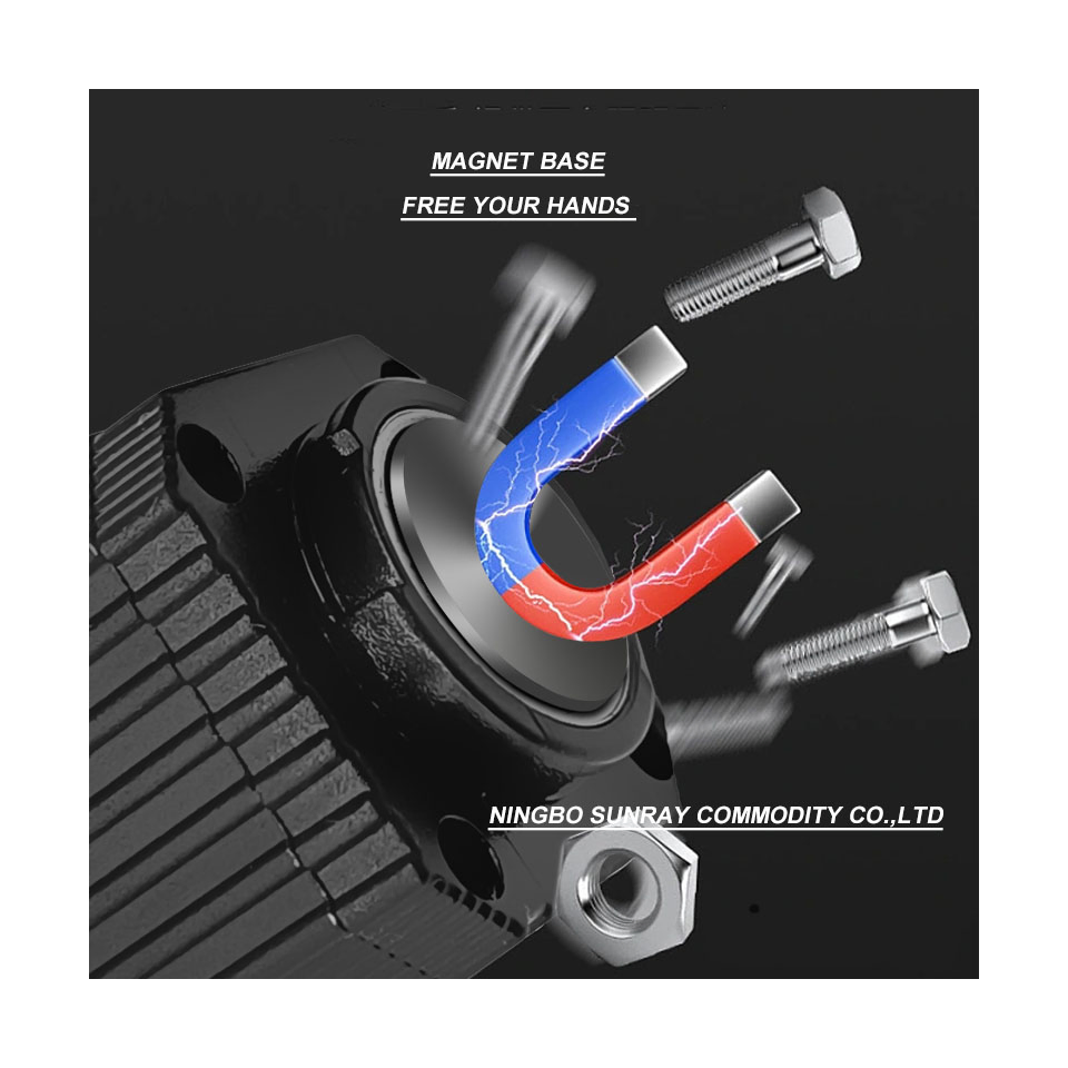 Rechargeable Power Bank Aluminum UV and Laser LED Flashlight with Magnet