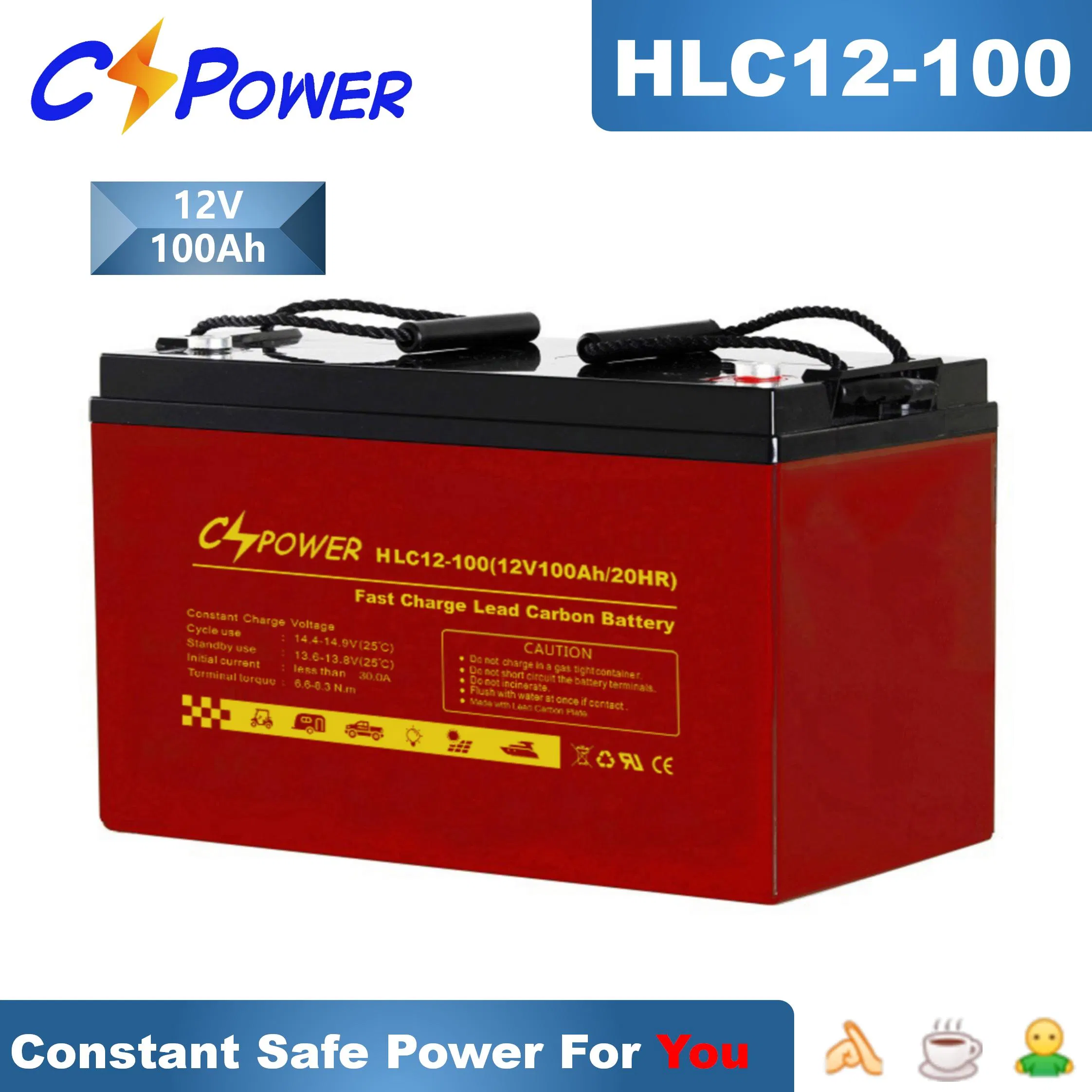 Cspower 12V35ah Long Life Lead Carton Battery Solar-PV/Wind/LED-Light/Solar-Light /Emergency-Power-Systems/ Inverters/Solar-Photovoltaics