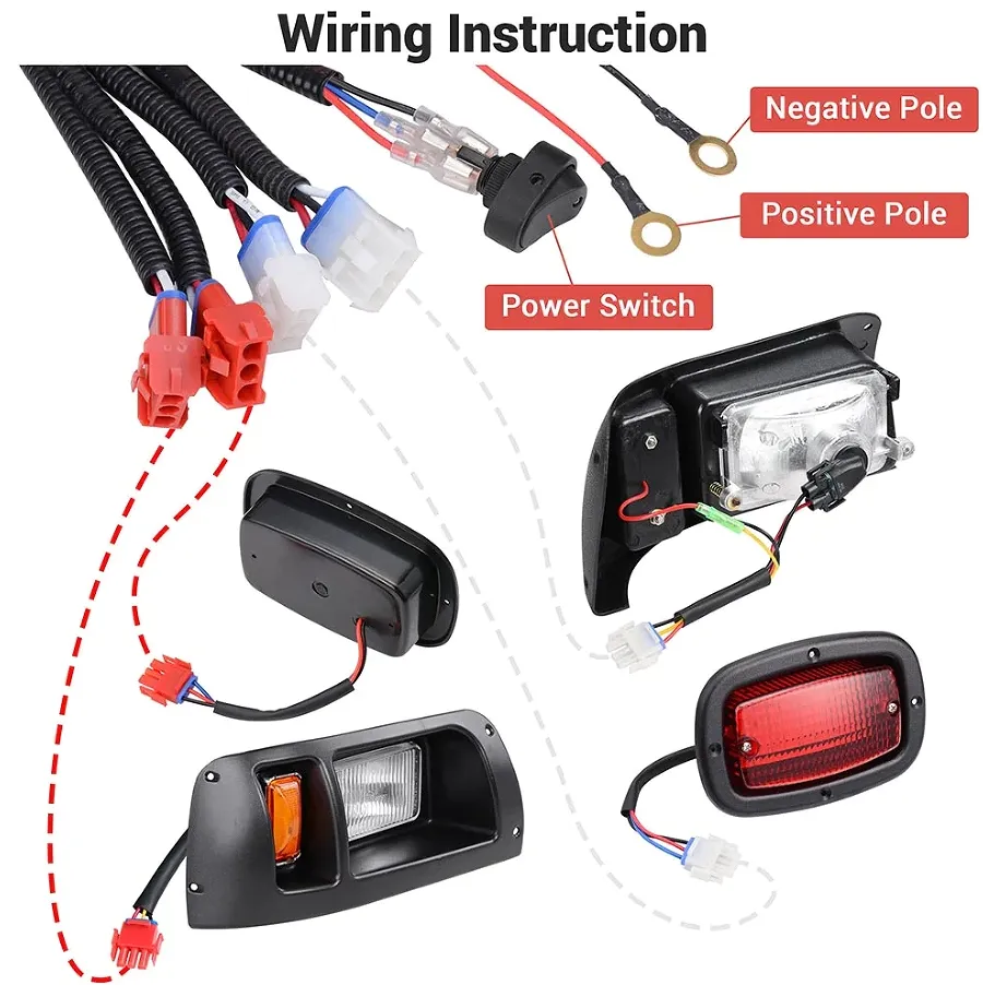 Golf Cart Light Kit Install