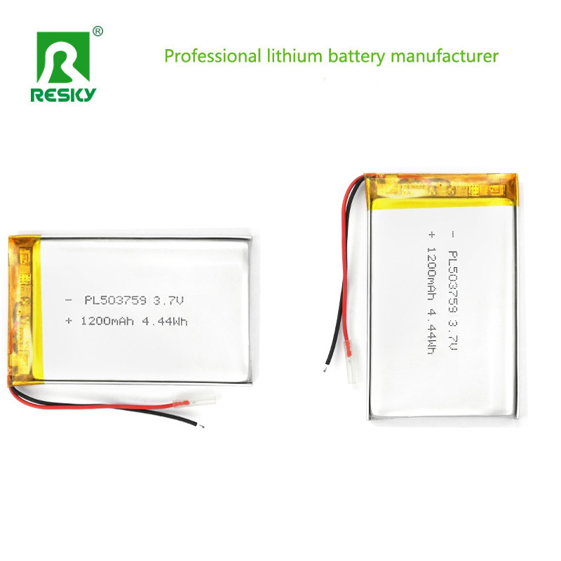 Flat Lithium Ion Batteries 105080 Lipo Battery Cell 3.7V 5000mAh Rechargeable Storage Battery Pack for LED Desk Lamp