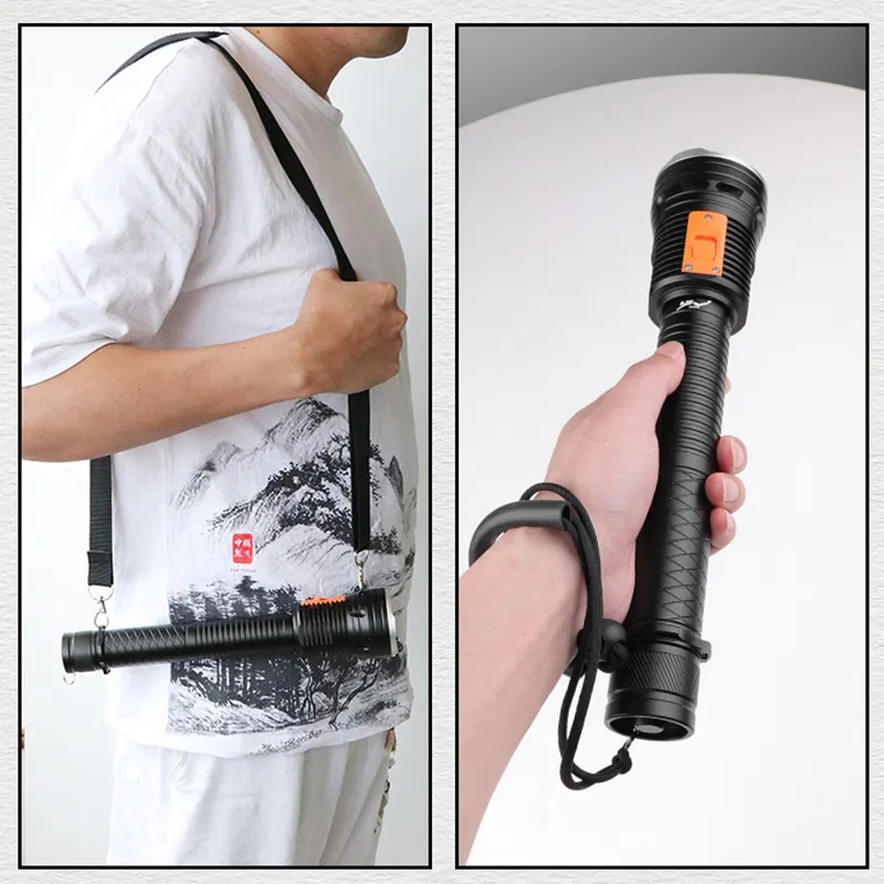 3 LED Xhp 70 High Lumen LED Diving Flashlight Underwater Dive Torch Waterproof Tactical Submersible Light