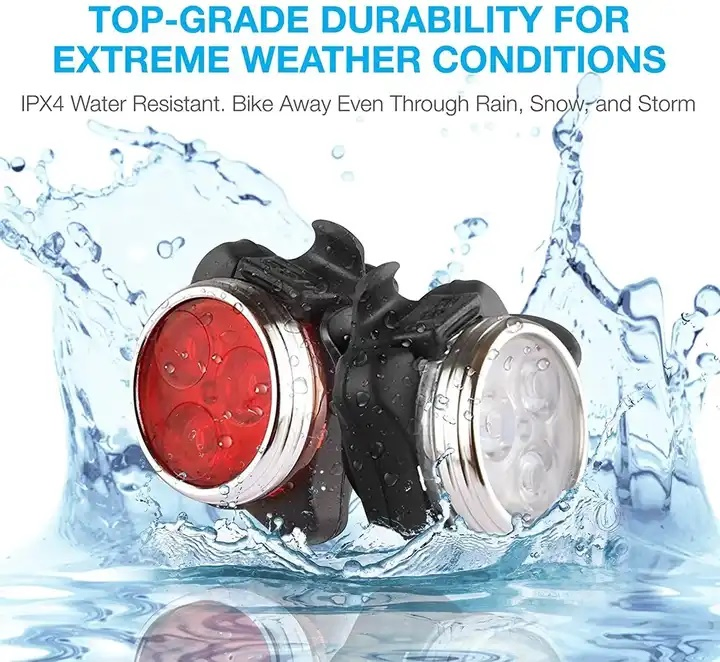 Bright USB Bicycle Accessories Rechargeable Outdoor Waterproof Front LED Light Bike Light