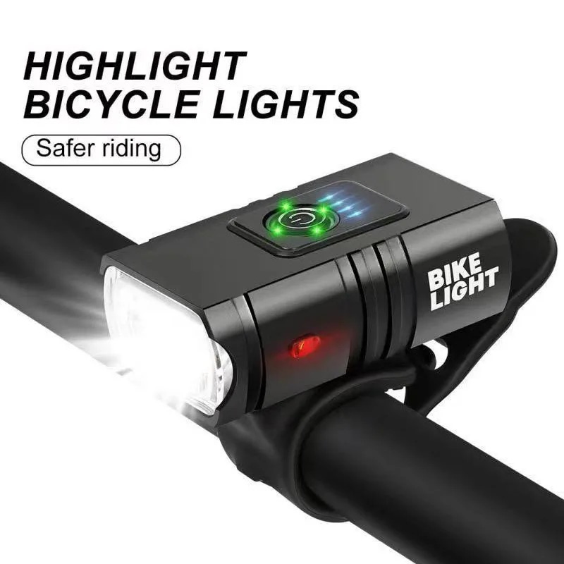 Howlighting Bike Headlight 2X T6 Bicycle Light Flashlight LED USB Rechargeable Torch Aluminum Alloy Cycling High Beam