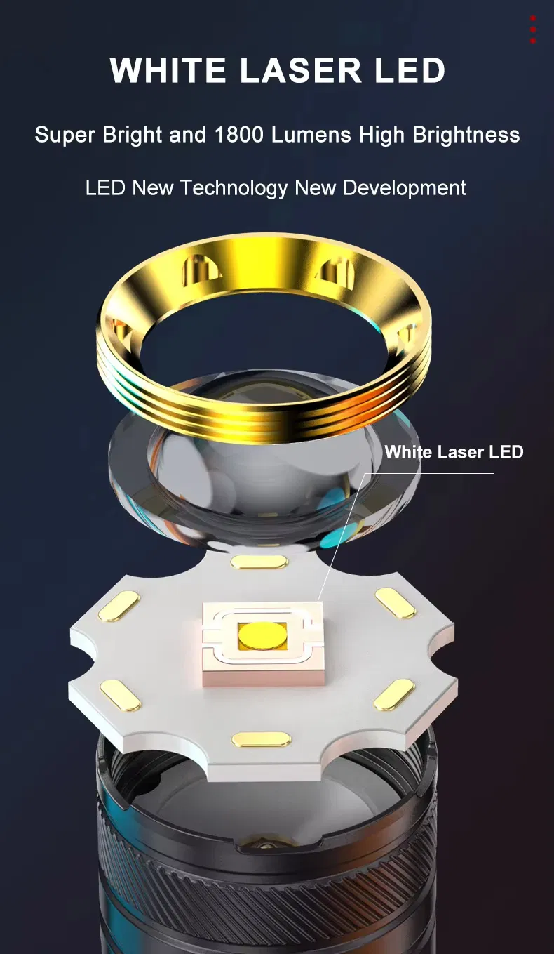 White Laser Flashlight