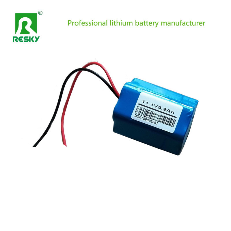 18650 Lithium Battery 7.4V 6600mAh Rechargeable Solar Li-ion Lithium Ion Battery Pack for Headlamp
