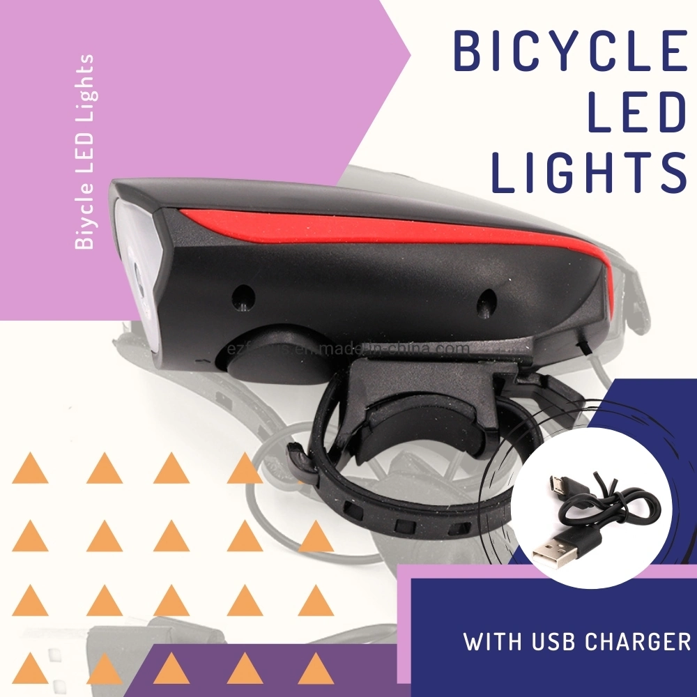 2 in 1 LED Bike Light with Electric Bell Trembler Buzzers Wyz14473