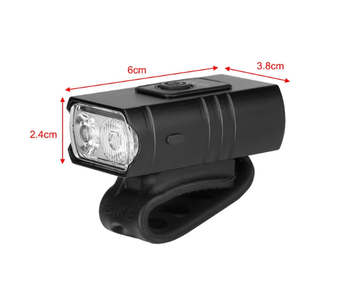 Wholesale Outdoor Night Riding Road Mountain Bike LED Front Light Super Bright Rechargeable LED Mountain Bike Tail Rear Light