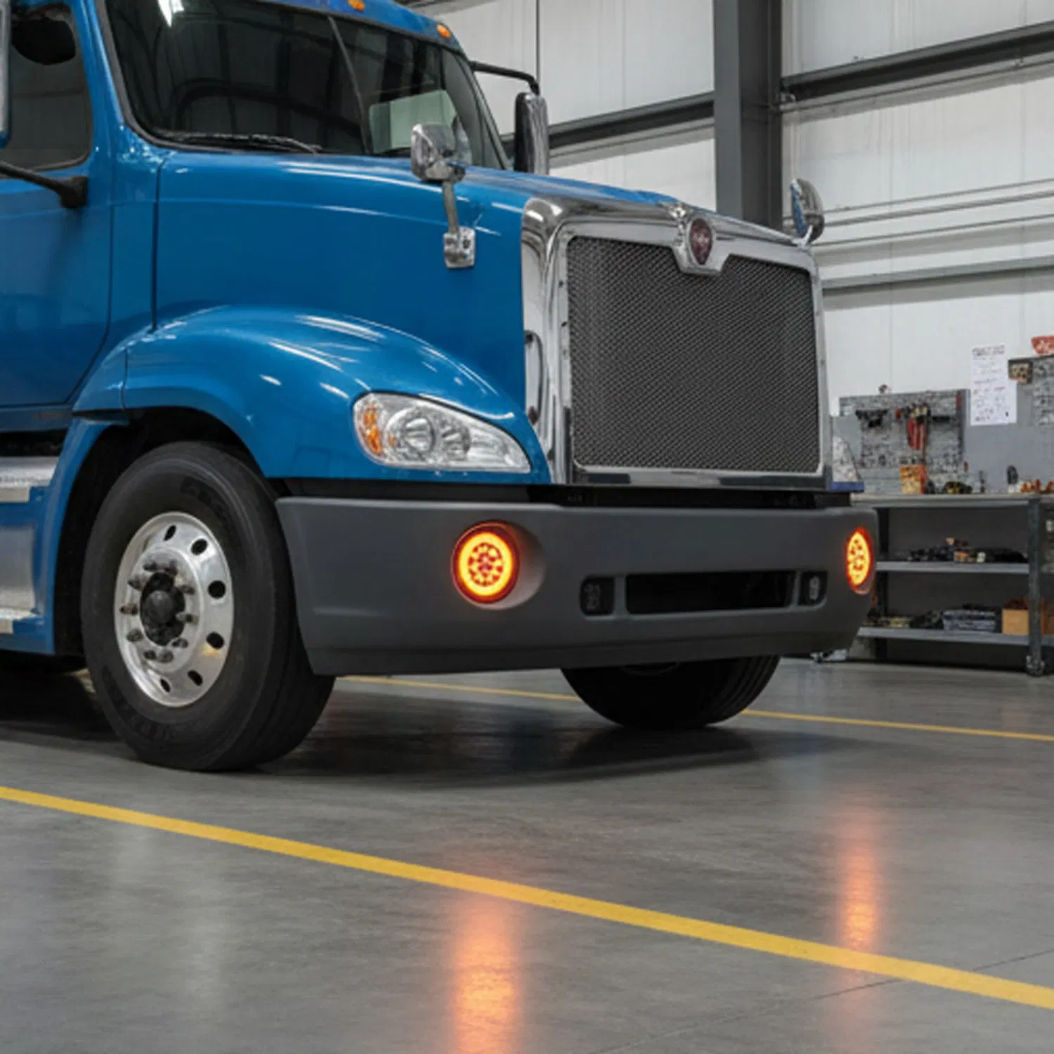 Round Red White 12V/24V LED Model Universal Fitment New Side Marker Light for Trailers Accessory